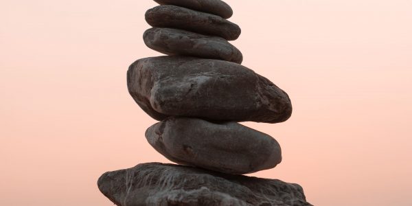 A picture of balancing rocks on top of each another